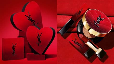 YSL 2022情人節用紅絲絨大膽說愛！小黑條1966絕美 .